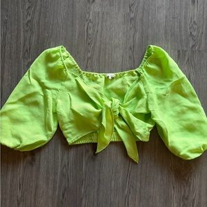 Green Cotton Blouse